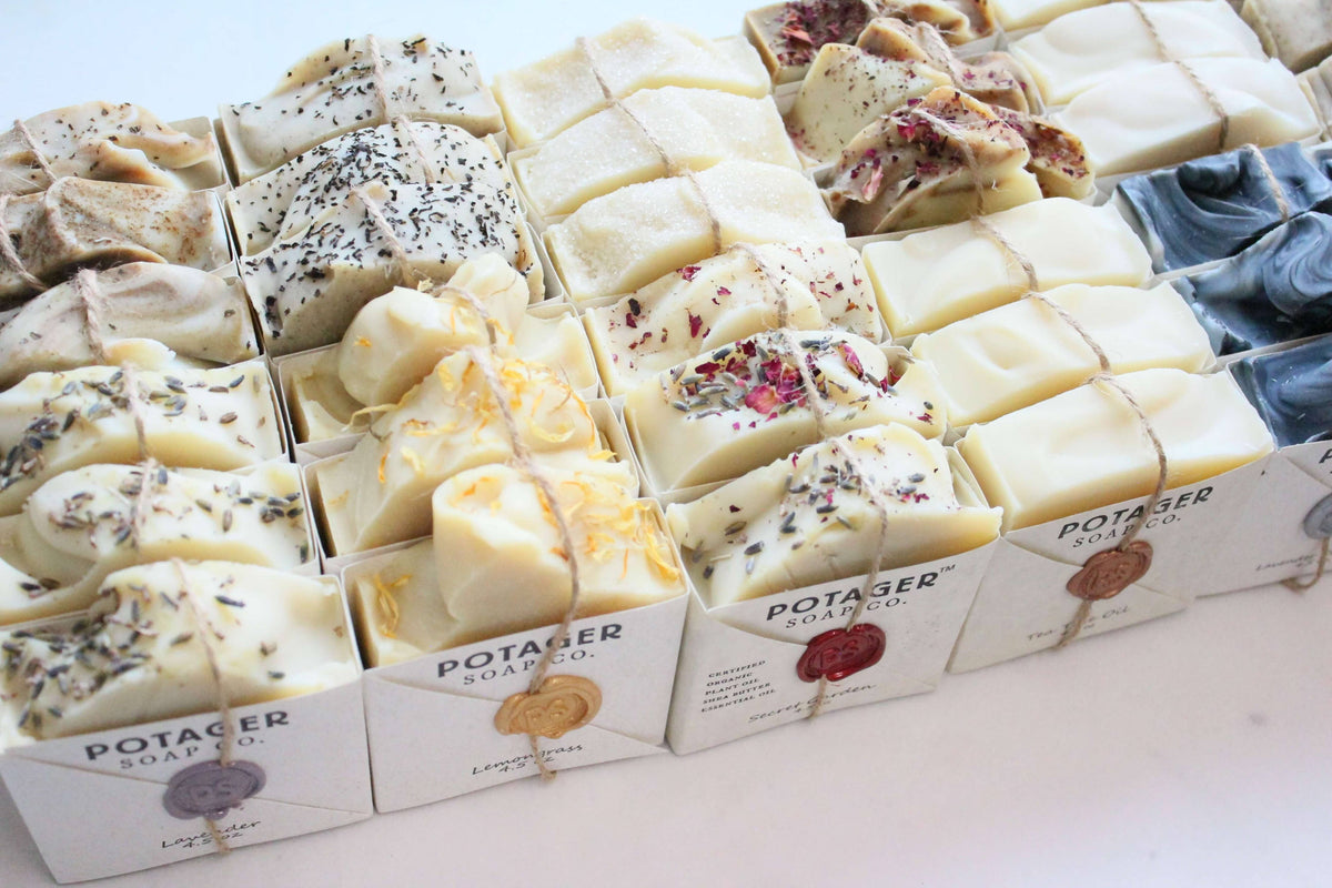 Potager Natural Soap Secret Garden w/Pink Clay