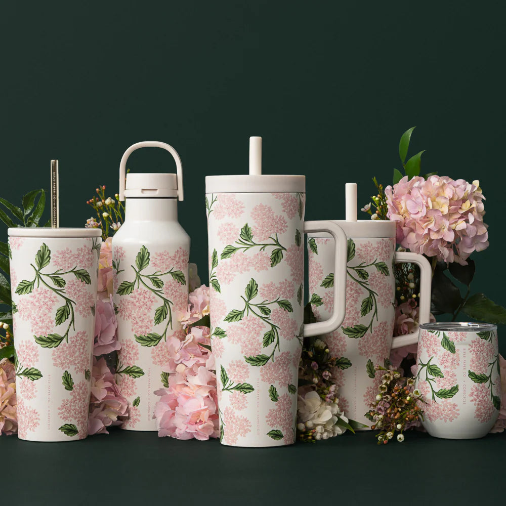 RIFLE PAPER CO. LEAKPROOF CRUISER Pink Hydrangea / 22oz