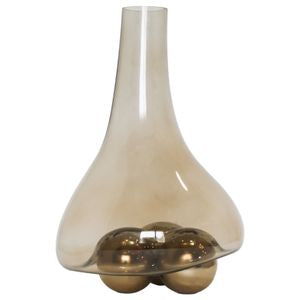 16" GLASS & METAL BALL BASE
