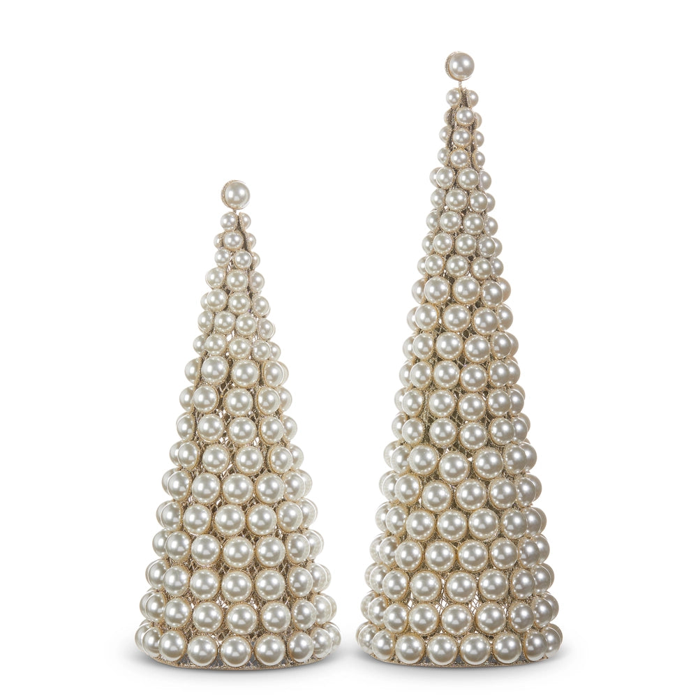 Pearl Cone Trees 15.5"