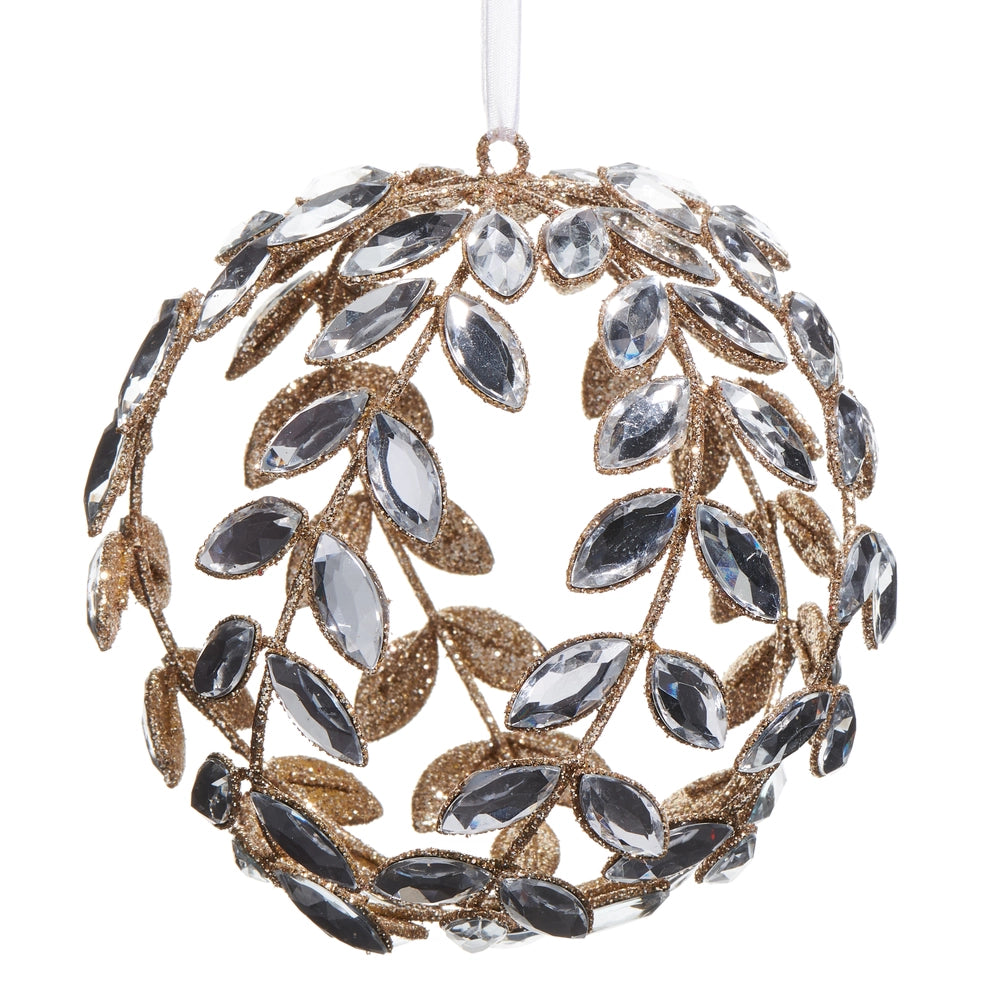 Esfera Clear Jeweled Vine 4.5"