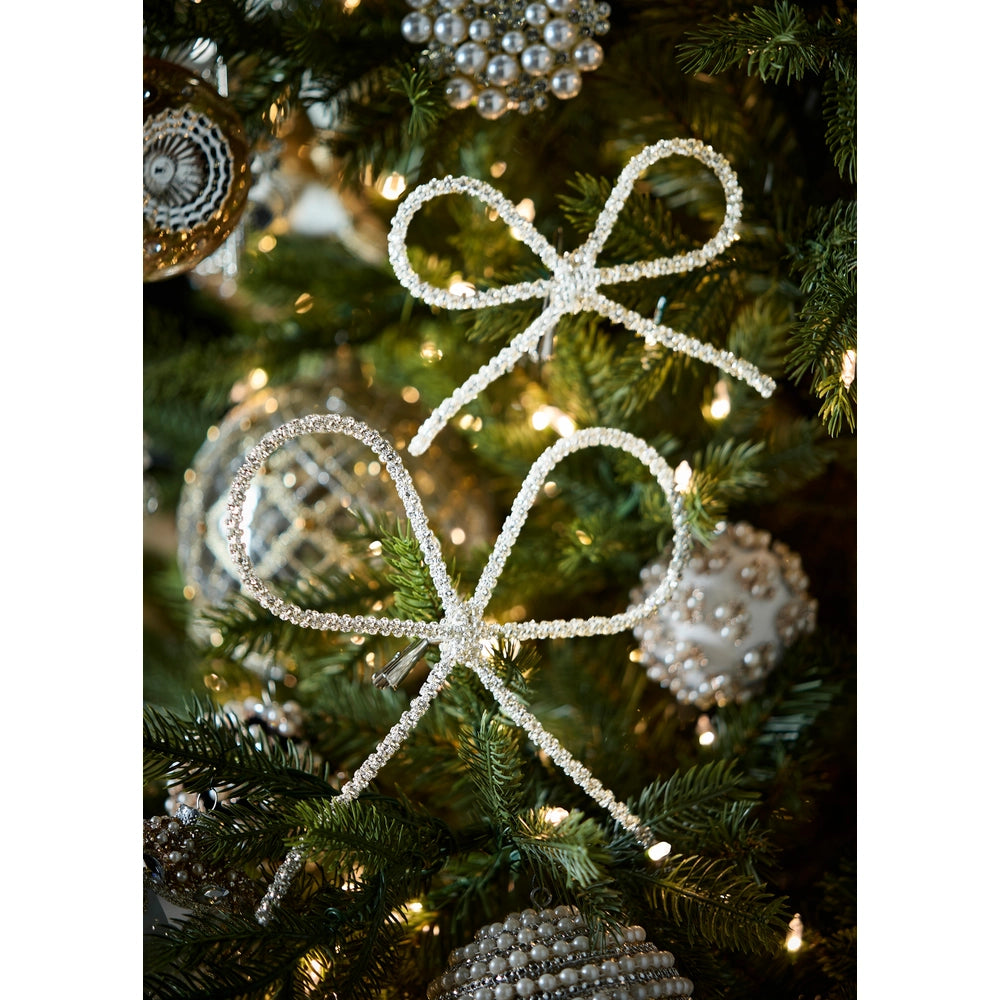 8.5" Ornament Lazo Rhinestone