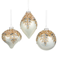 Ornamentos Cuentas Blanco 5"