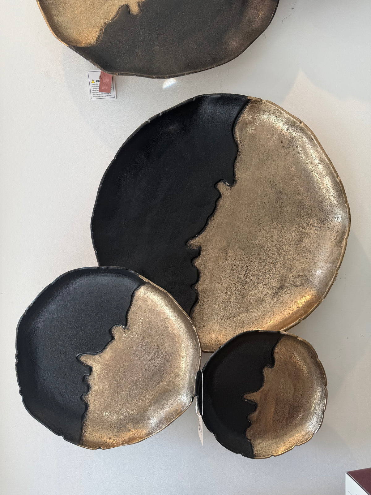 30X25" 3-DISC METAL WALL DÉCOR