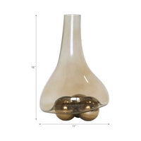 16" GLASS & METAL BALL BASE
