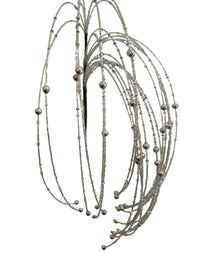 ESPIGA CANUTILLO PLATEADO 18"