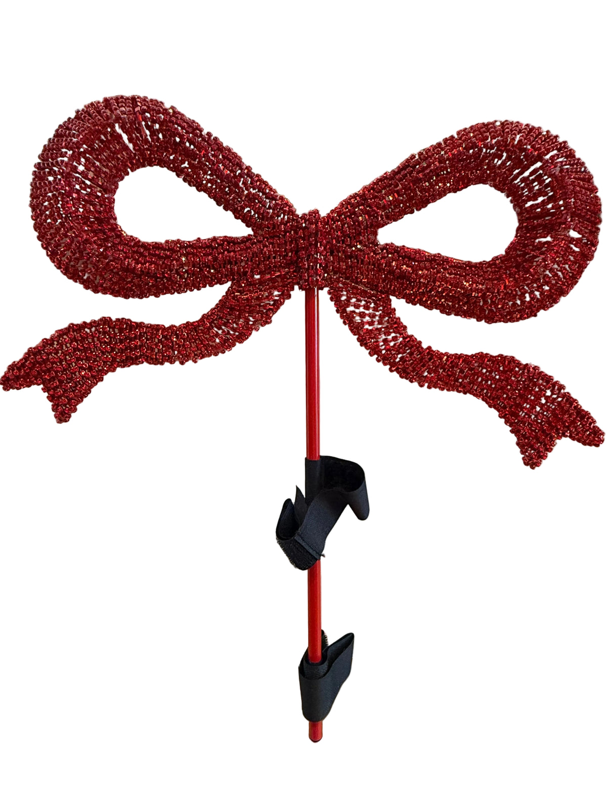16" JEWEL/WIRE GIFT BOW TREE TOPPER