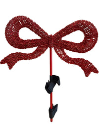 16" JEWEL/WIRE GIFT BOW TREE TOPPER