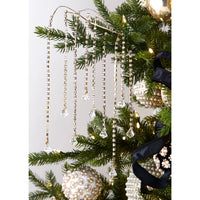 37" Espiga Rhinestone Dorada