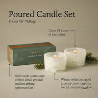 Fraser Fir Candle Duo /set Tidings