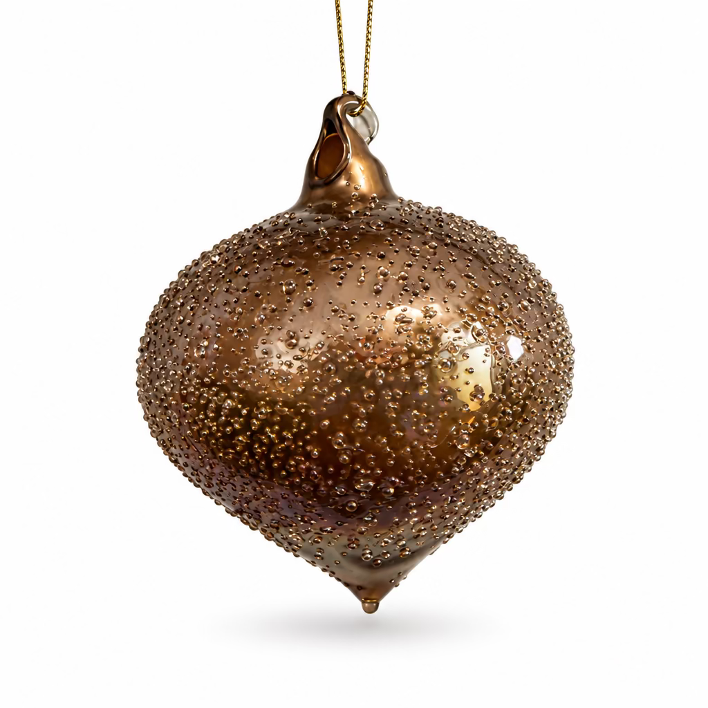 ORNAMENTO CRISTAL FROSTED-ONION