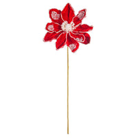 Pascua Velvet Rojo y Perlas 17"