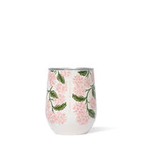 STEMLESS- 12OZ RIFLE PAPER - PINK HYDRANGEA
