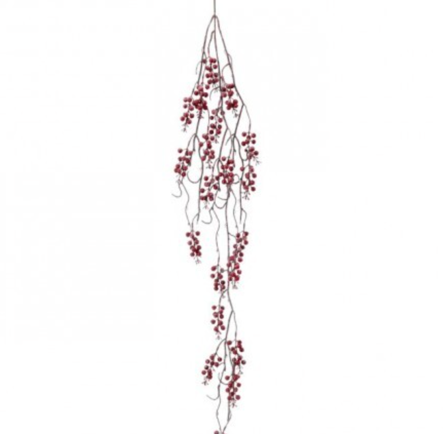 55" DRIPPING ICED BERRY GARLAND