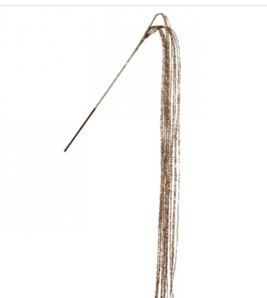 Espiga Cascada en Lentejuelas Champagne 66"
