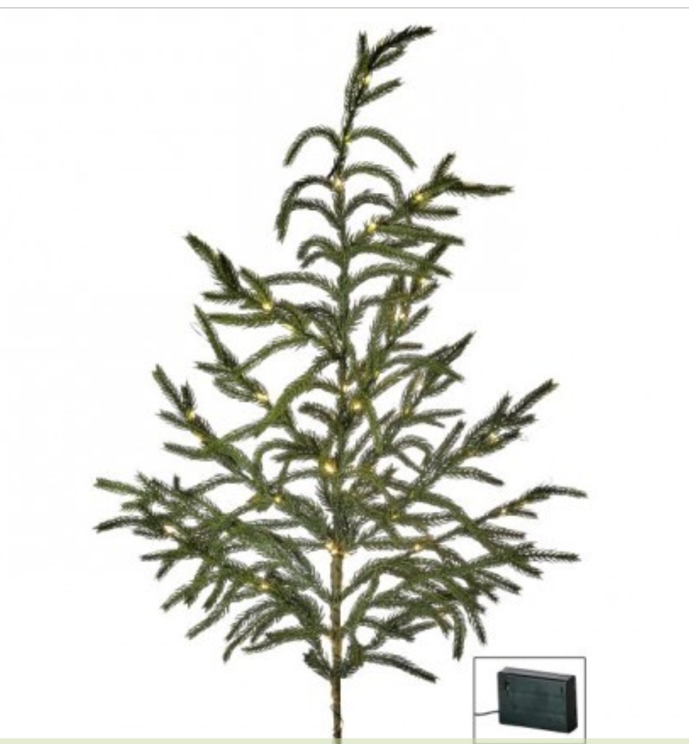 38" LED RRAL TOUCH NORFOLK PINE SPRAY