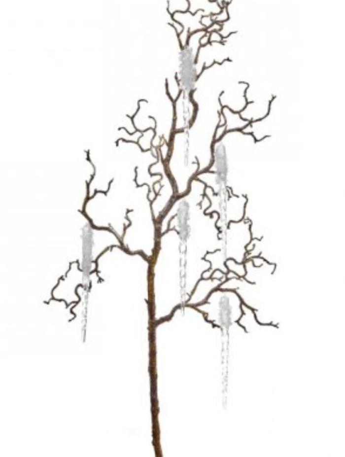 44" ACRYLIC ICED ICICLE BRANCH