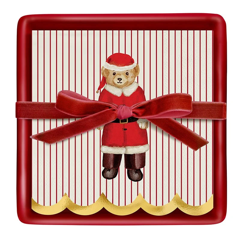 Porta Servilletas Cerámica Cuadrado-Merry Bear