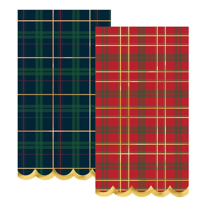 Guest Napkin-Duo Plaid