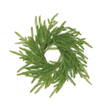 NORFOLK PINE TABLE WREATH 12''