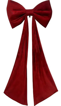VELVET BOW, 77"X32", RED,