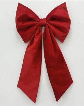 VELVET BOW,46''X24'',RED,