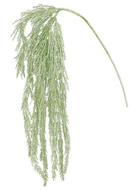 GLITTERED AMARANTHUS SPRAY 33'' GREEN