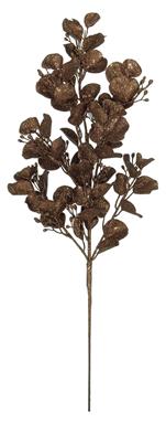 GLITTERED LEAF SPRAY X8,24",BRONZE