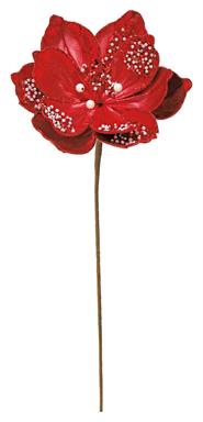 SEQUIN MAGNOLIA SPRAY  21"