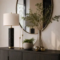16" GLASS & METAL BALL BASE