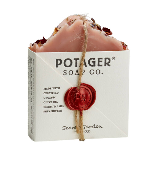 Potager Natural Soap Secret Garden w/Pink Clay