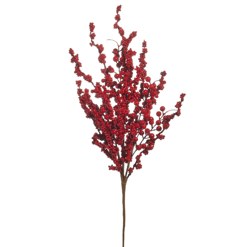 29" Red Berry Spray
