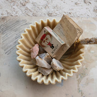 Decorative Resin Fluted Bowl 7"