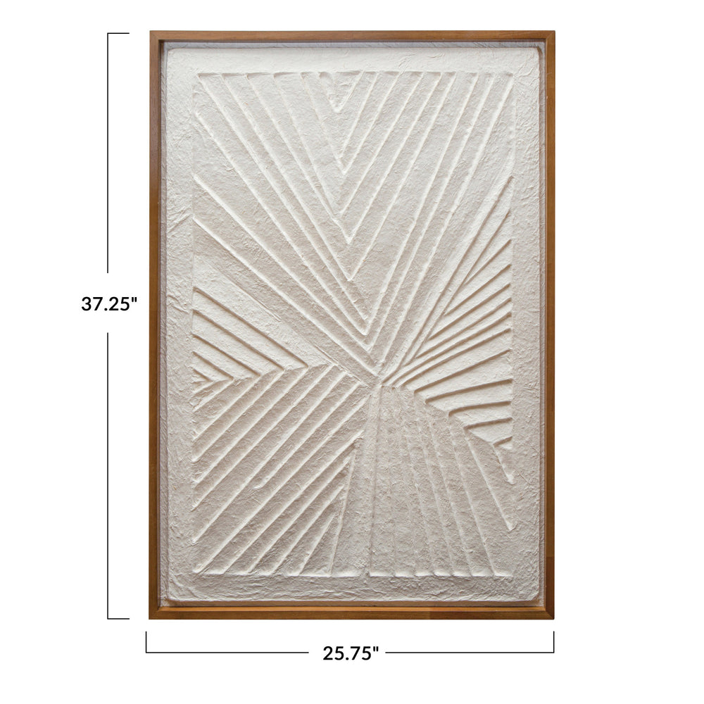 Oak Wood Framed Textured