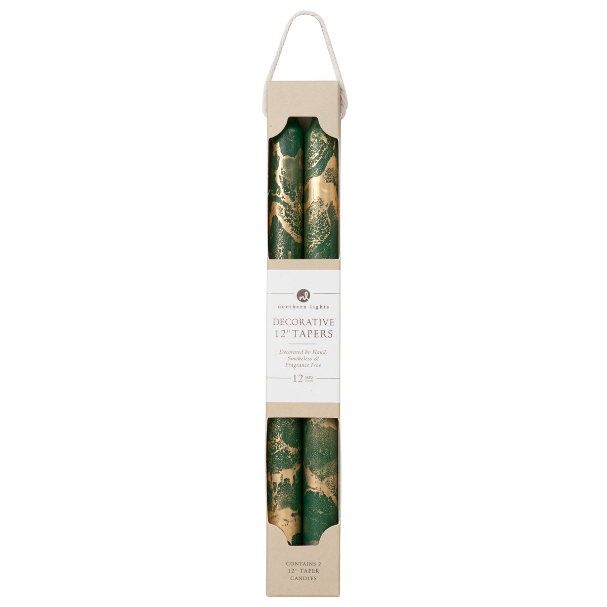 NL Taper Candle Gold Marble