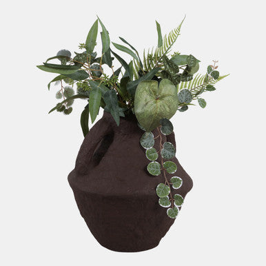 PAPER MACHE, 14" VASE WITH