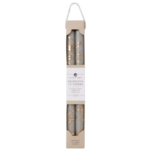 NL Taper Candle Gold Marble