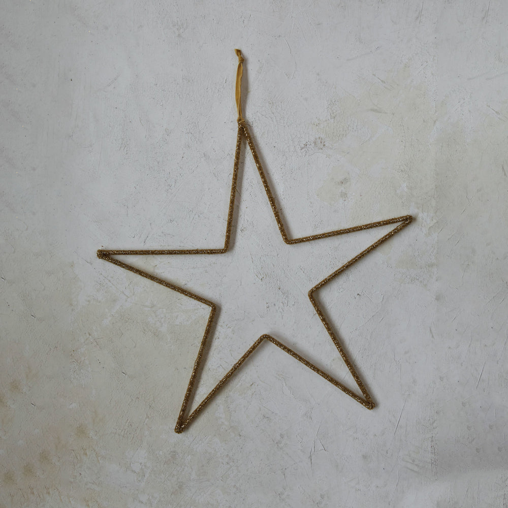 Estrella Canutillos Dorados 20"