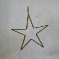 Estrella Canutillos Dorados 20"