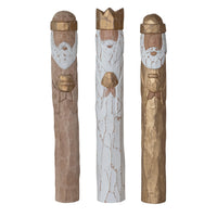 Reyes Magos Tallados Madera 20"