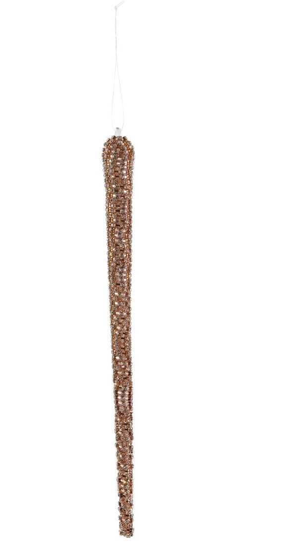 Icicle Ornament 11" Medium Dorado
