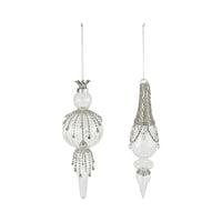 Finial Cristal y Rhinestone 9"