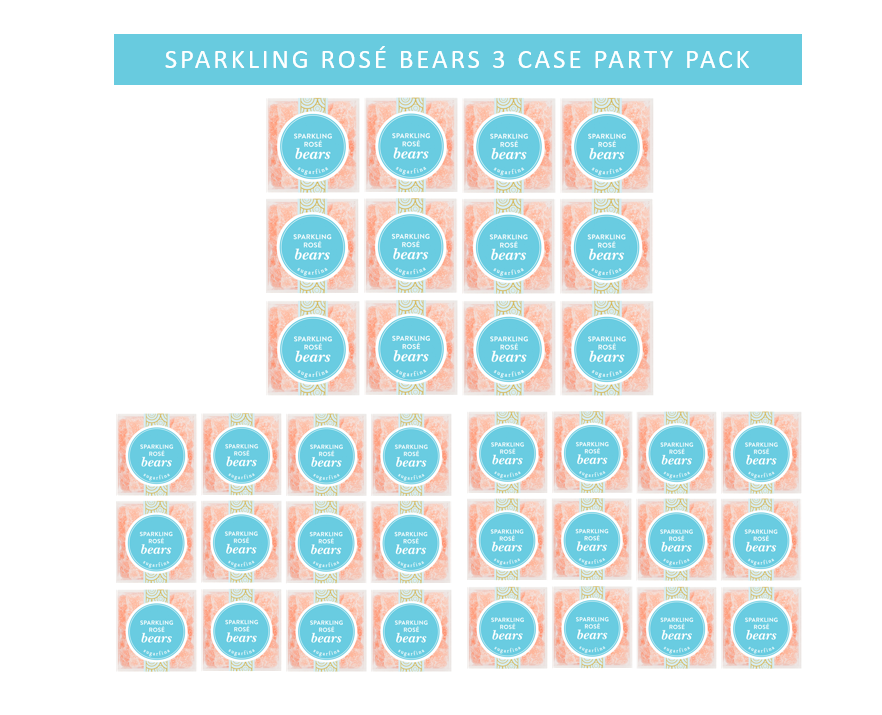 SugarF Sparkling Rosé Bears-Small